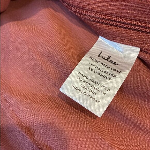 NWT Lulus Meet Me at Happy Hour Marsala Satin One-Shoulder Long Sleeve Top - Picture 8 of 10